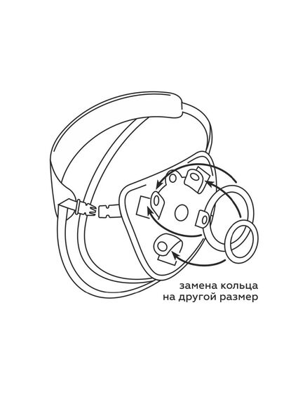 Страпон Best Uni Strap с 2 насадками , изображение 2