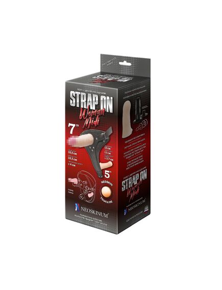 Страпон Woman Midi с 2 насадками , изображение 9
