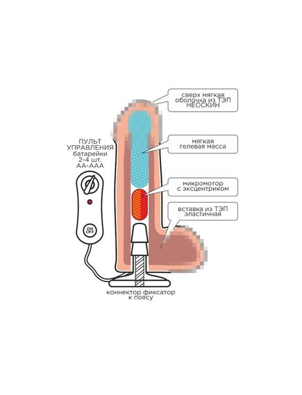 Страпон Woman Midi с 2 насадками , изображение 8