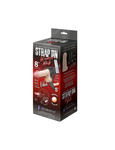 Страпон Woman Midi с 2 насадками , изображение 9