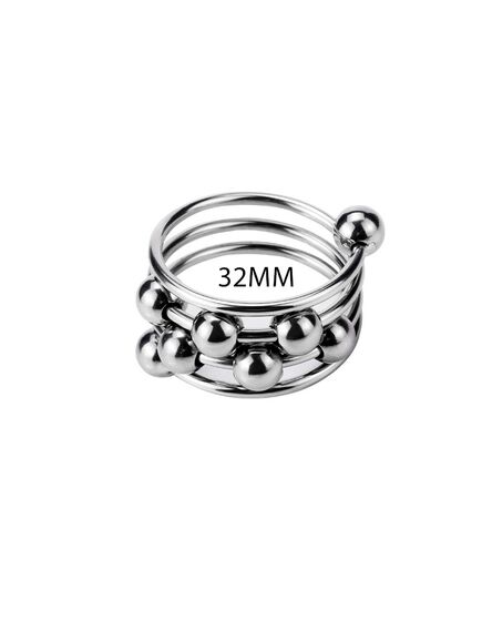 Металлическое эрекционное кольцо 3,2 см , изображение 5