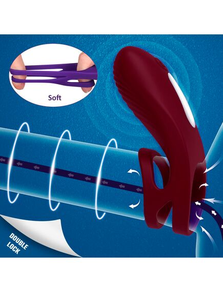 Эрекционное виброкольцо Nicholas-RCT с пультом , изображение 3