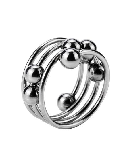 Металлическое эрекционное кольцо 3,5 см , изображение 4