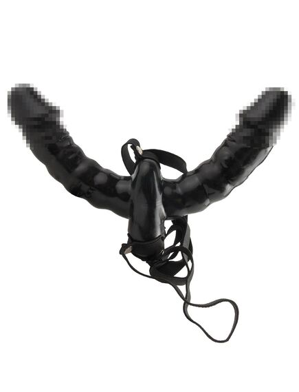 Двойной страпон с вибрацией Vibrating Double Delight Strap-On , изображение 5