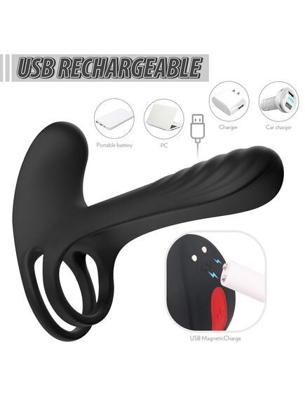 Эрекционное кольцо расширитель с вибрацией , изображение 3