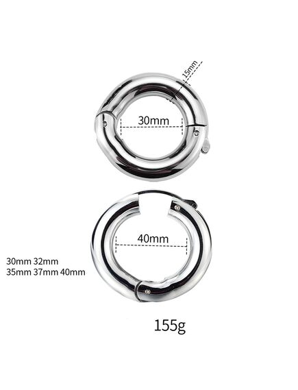 Металлическое эрекционное кольцо с регулировкой от 3см до 4см 