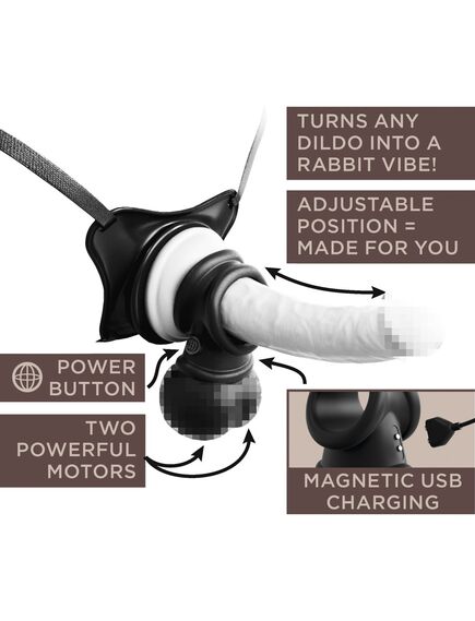 Эрекционное кольцо с вибрацией в форме машонки Cock elite , изображение 4