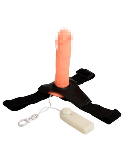 Страпон-фаллопротез с вибрацией, длина 15м , изображение 2