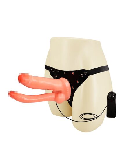 Страпон двойной с вибрацией , изображение 2