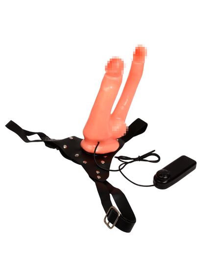 Страпон двойной с вибрацией , изображение 3