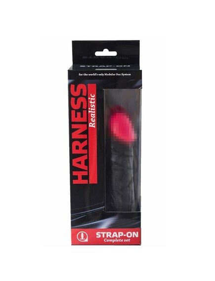 Страпон в подарочной упаковке Harness Realistic , изображение 3