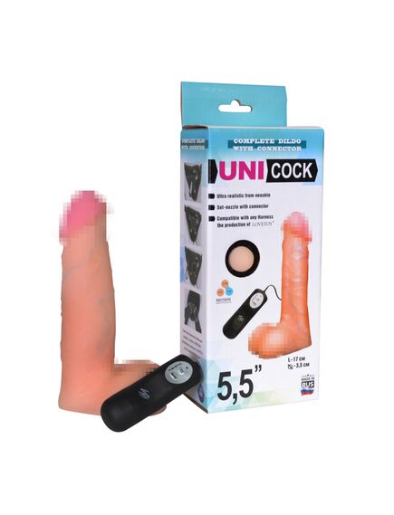 Насадка на Harness с вибрацией UNICOCK 5,5"d , изображение 3