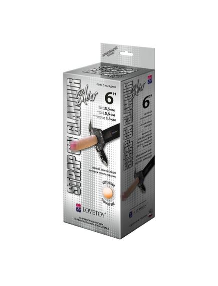 Страпон Glamour Silver , изображение 4
