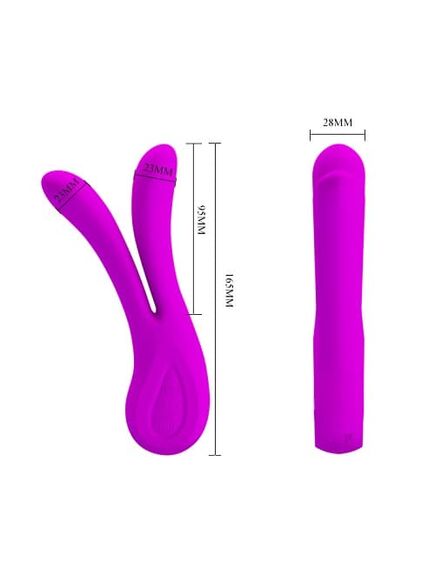 Универсальный вибромассажер для пар V-образной формы Pretty Love Ulysses , изображение 4