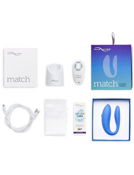 WE-VIBE Match Вибратор для пар голубой , изображение 9