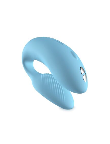 Сенсорный вибромассажер для пар We-Vibe Chorus Aqua, Расцветка: Голубой , изображение 9
