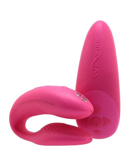 Сенсорный вибромассажер для пар We-Vibe Chorus Pink, Расцветка: Розовый , изображение 6