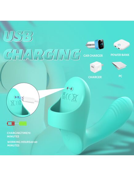 Насадка на палец с вибрацией "Dakki" , изображение 5