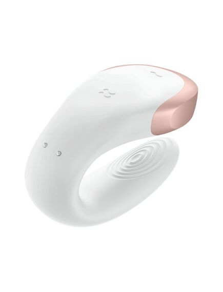 Парный вибратор Satisfyer Double Love с возможностью управления через пульт и приложение (белый) , изображение 2