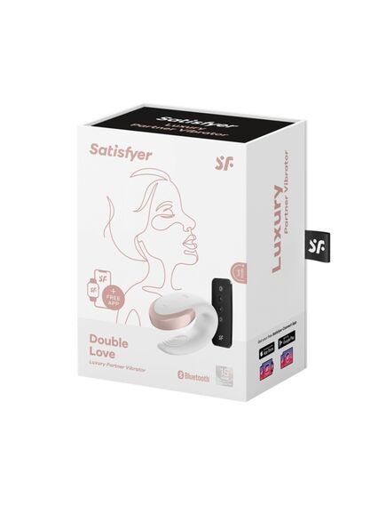 Парный вибратор Satisfyer Double Love с возможностью управления через пульт и приложение (белый) , изображение 7