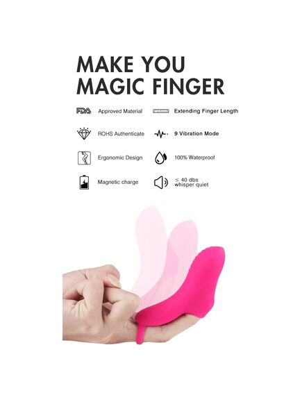 Насадка на палец с вибрацией OMG , изображение 3