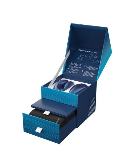 Сенсорный вибромассажёр для пар We-Vibe Chorus Blue Two Become One, Расцветка: Синий , изображение 6