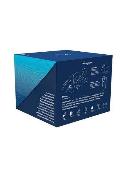 Сенсорный вибромассажёр для пар We-Vibe Chorus Blue Two Become One, Расцветка: Синий , изображение 7