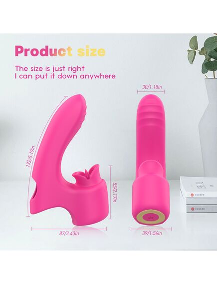 Насадка на палец с вибрацией для стимуляции точки "G" и клитора "Devil's Kiss" , изображение 3