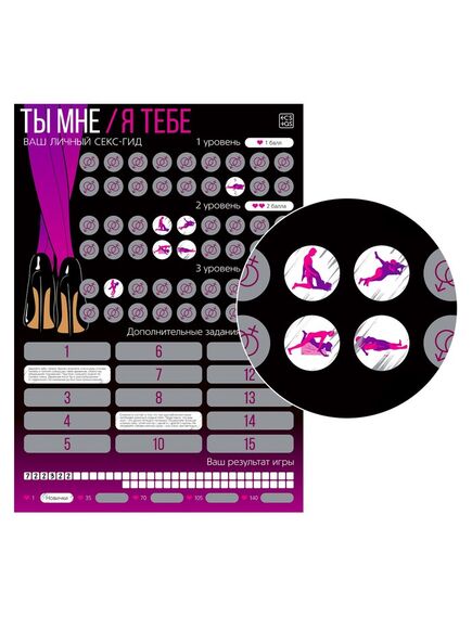 Скретч-плакат «Секс-гид. Ты мне/я тебе», А3, 18+ , изображение 4