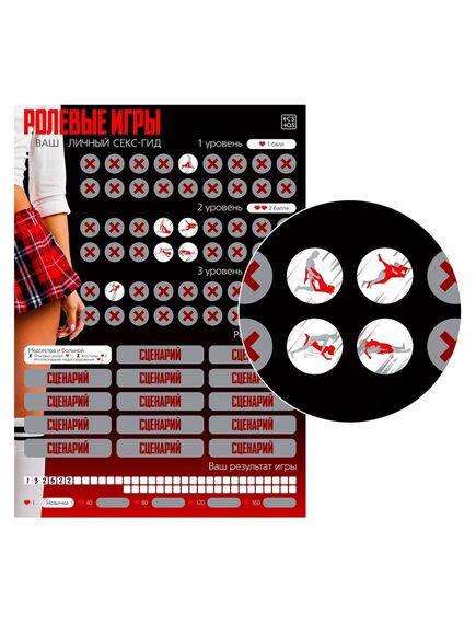 Скретч-плакат «Секс-гид. Ролевые игры», А3, 18+ , изображение 4