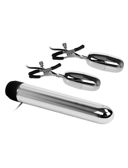 Вибратор и зажимы на соски Turbo Nipple Clamps , изображение 2