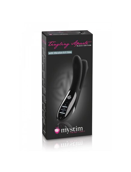 Mystim Tingling Apart eStim Vibrator, Black Edition 