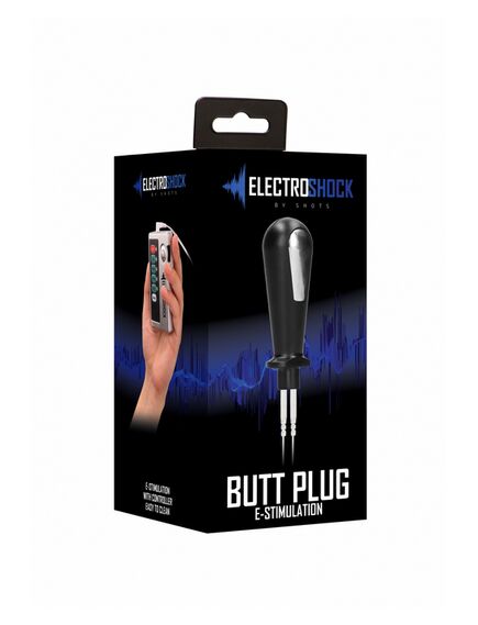 Анальная пробка с электростимуляцией E-Stim Butt Plug Shots Electroshock , изображение 2