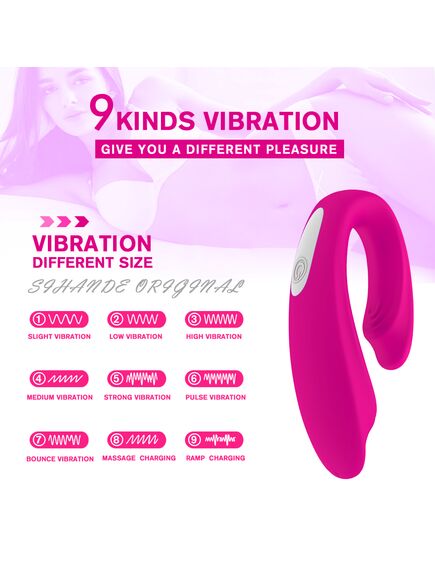 Вибратор для пар с пультом Д\У Wejoy-rct , изображение 5