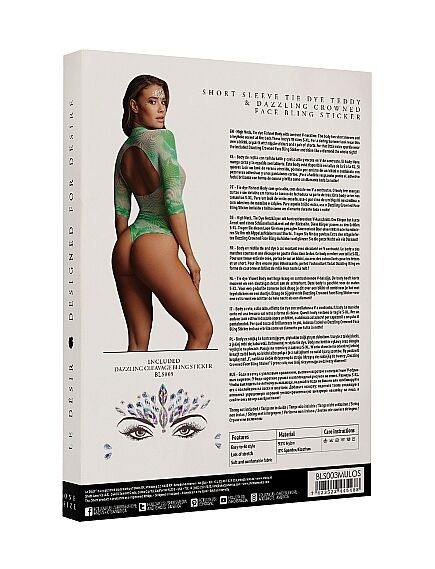 Боди с рукавами 3/4 и наклейкой - O/S , изображение 2