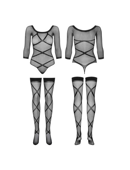 Боди + чулки "G320", S/M/L , изображение 3