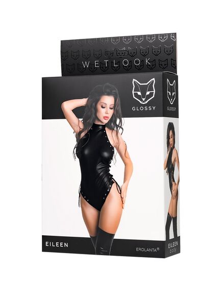 Боди Glossy Eileen из материала Wetlook, S , изображение 6