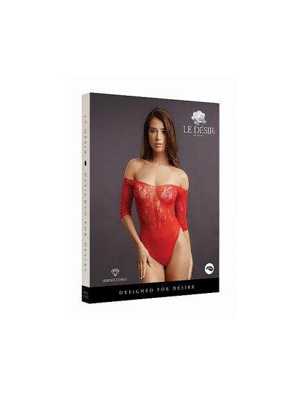 Боди со стразами Crotchless Rhinestone Teddy	 , изображение 4