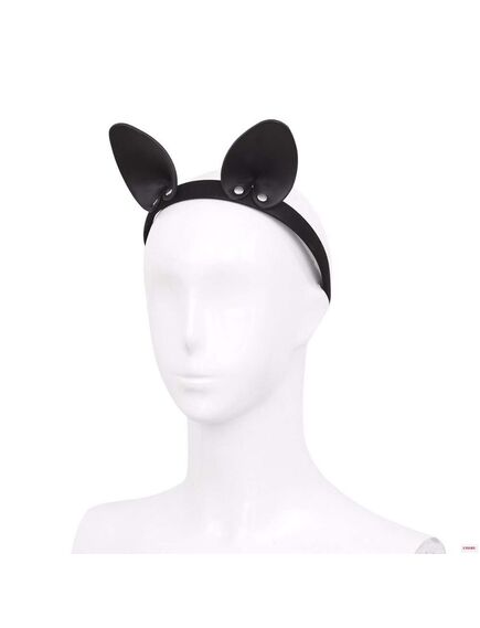 Ободок с ушками кошечки черный , изображение 2