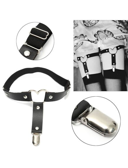 Подвязка кожаная "Сердце" , изображение 3