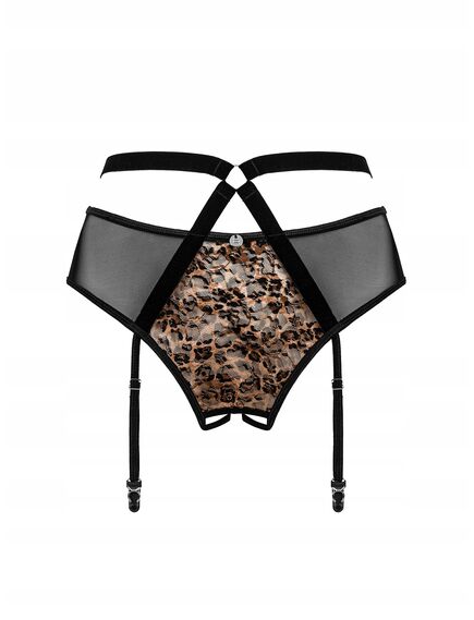 Obsessive Allunes открытый пояс для чулок S/M, Выберите размер : S/M , изображение 5