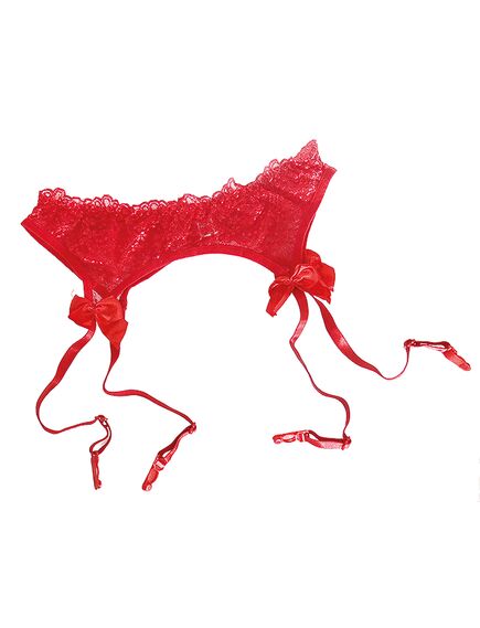 Пояс для чулок "Ilean Belt Red" красный 