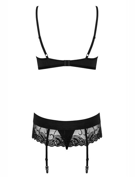 Комплект Obsessive WONDERIA SET с поясом черный (L/XL), Выберите размер : L/XL , изображение 4