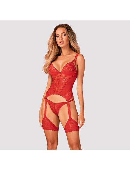 Сексуальный корсет красного цвета XL/2XL, Выберите размер : XL/XXL 