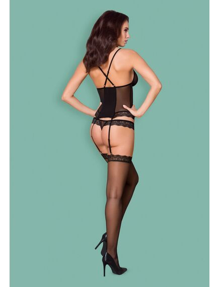 Корсет+стринги (чёрный, L/XL) , изображение 3