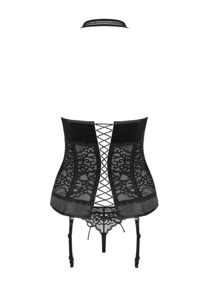Корсет с трусиками Obsessive "AILAY CORSET" S/M , изображение 4