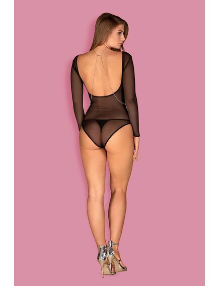 Серебристое украшение на тело со стразами , изображение 4