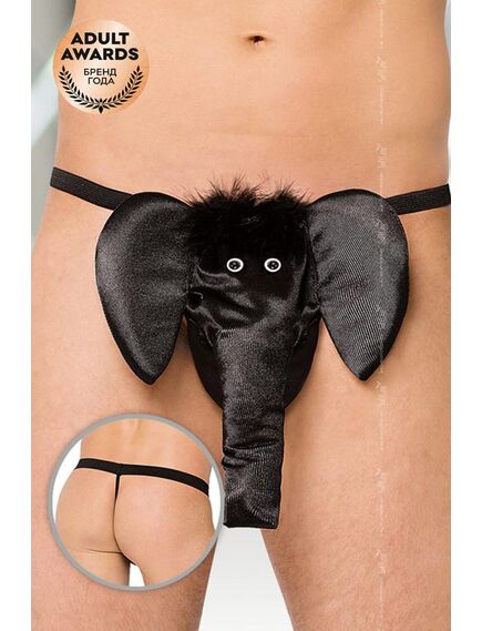 СТРИНГИ МУЖСКИЕ СЛОН SOFTLINE COLLECTION ЧЁРНЫЙ S/L 