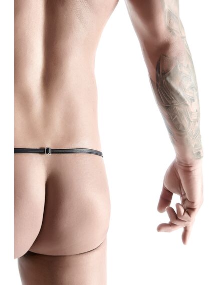 Трусы мужские wetlook черные открытые XXL , изображение 3