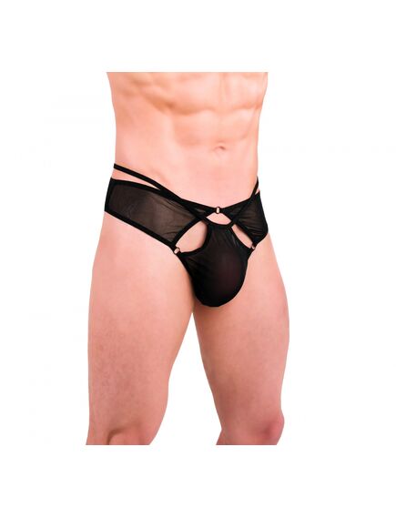 ТРУСЫ МУЖСКИЕ С КОЛЬЦАМИ разм. 46-48, цвет черный 